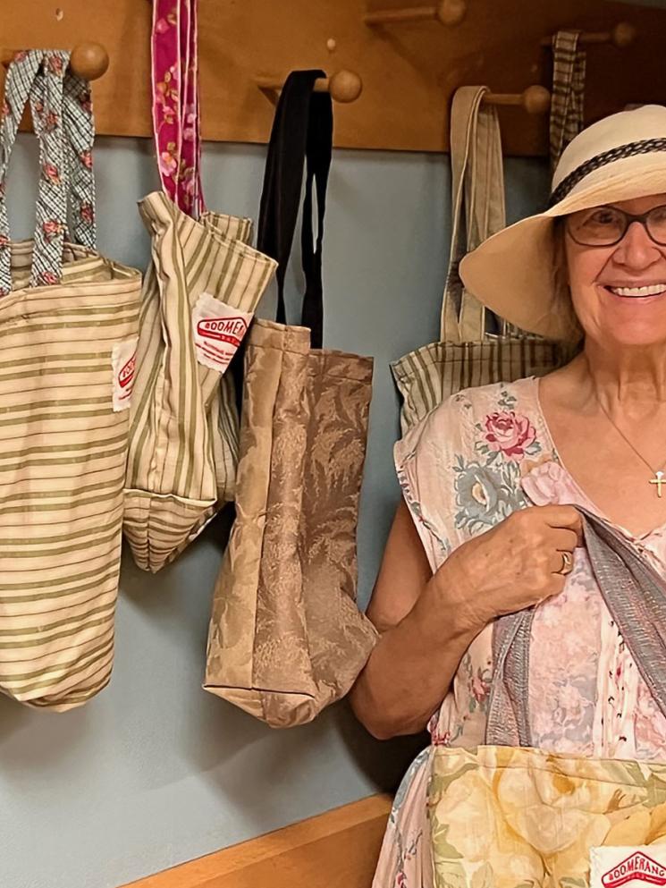 Sewing volunteer